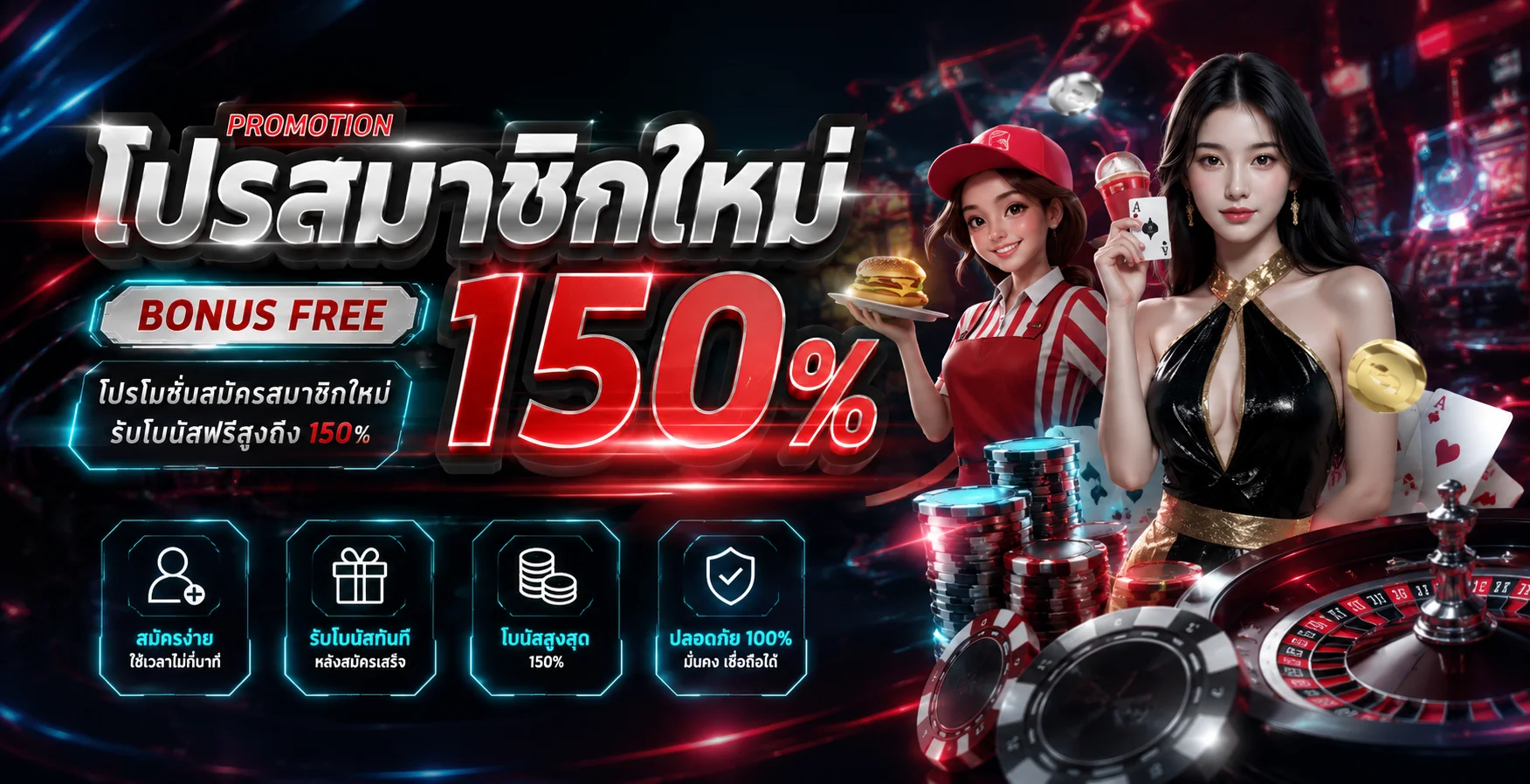ภาพหน้าแรก BYD24H โปรโมชั่นสมาชิกใหม่รับโบนัส 100%